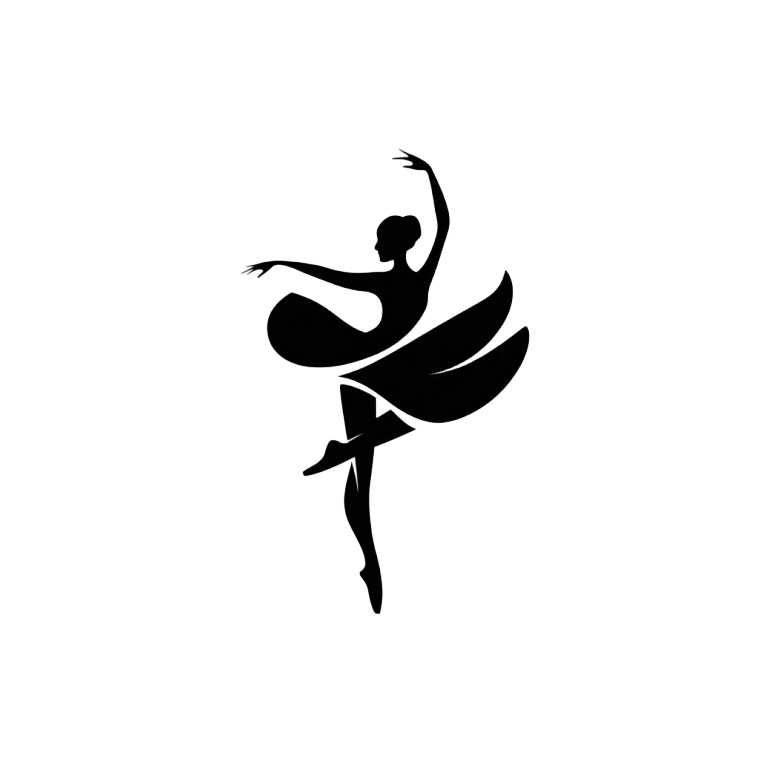 Ballerina Swan Lake Vinyl Car Decal Sticker – Waterproof & UV-Resistant 8"