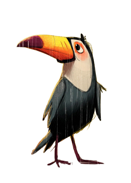 Cute Rainy Toucan V3 Vinyl Car Decal Sticker – Waterproof & UV-Resistant 8"