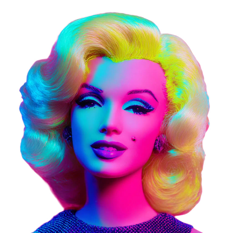 Warhol Barbie Monroe Vinyl Car Decal Sticker – Waterproof & UV-Resistant 8"
