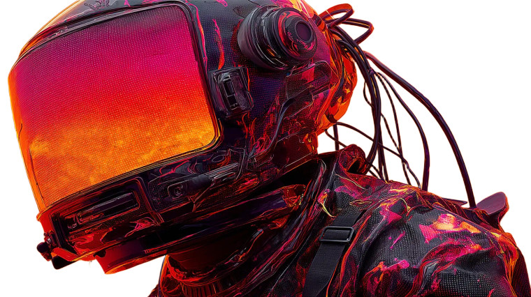 Tv Helmet Robot Vinyl Car Decal Sticker – Waterproof & UV-Resistant 8"