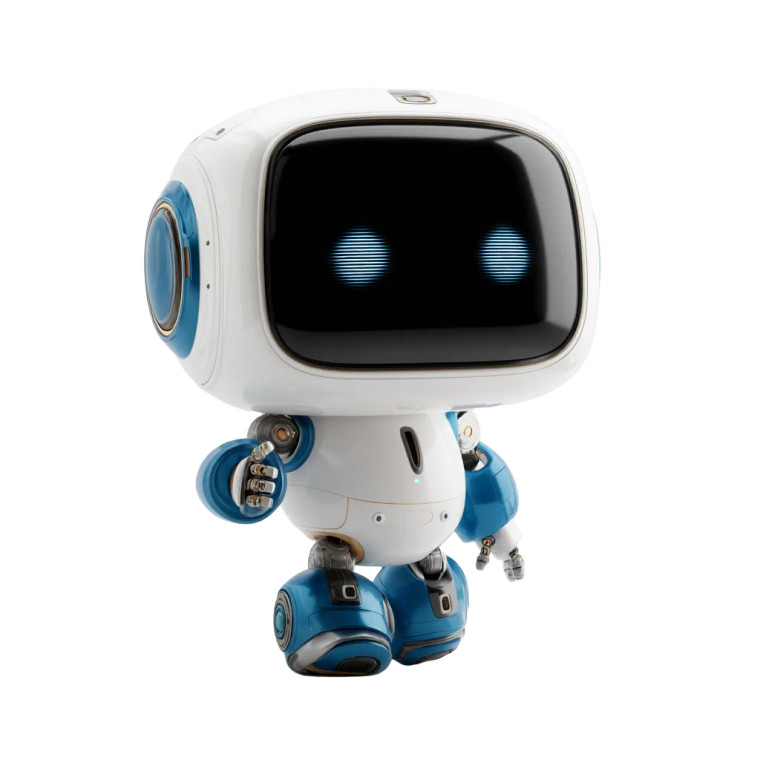 Friendly Ai Robot V2 Vinyl Car Decal Sticker – Waterproof & UV-Resistant 8"