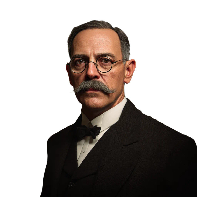 1920S Professor Portrait Vinyl Car Decal Sticker – Waterproof & UV-Resistant 8"