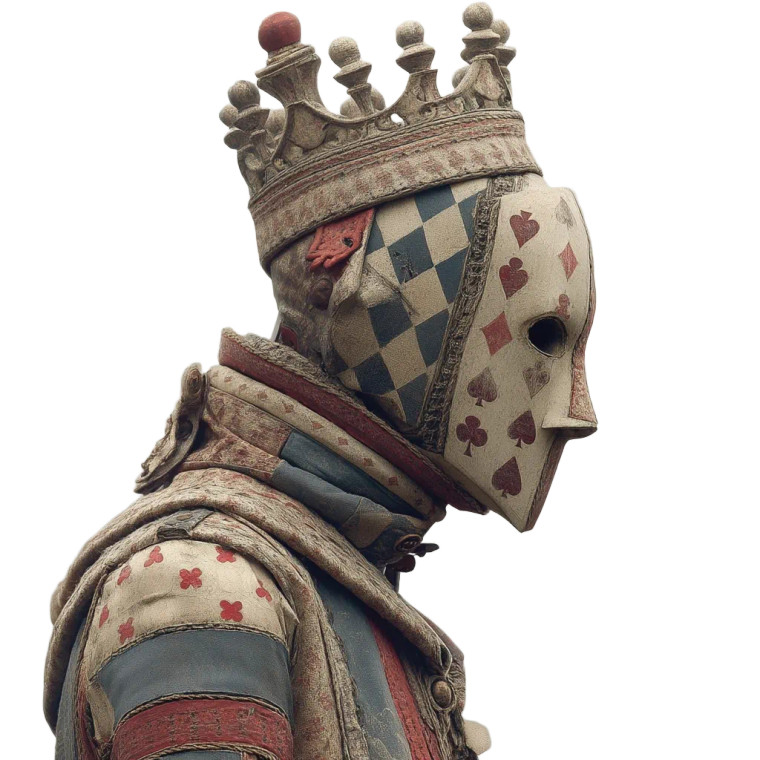 Masked Chess Figure Vinyl Car Decal Sticker – Waterproof & UV-Resistant 8"