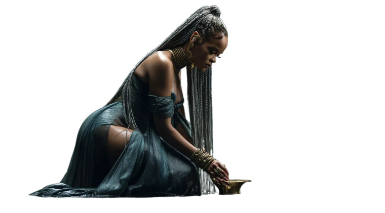 Rihanna As Egyptian Queen Vinyl Car Decal Sticker – Waterproof & UV-Resistant 8"