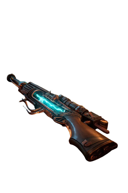 Steampunk Tesla Gun Vinyl Car Decal Sticker – Waterproof & UV-Resistant 8"