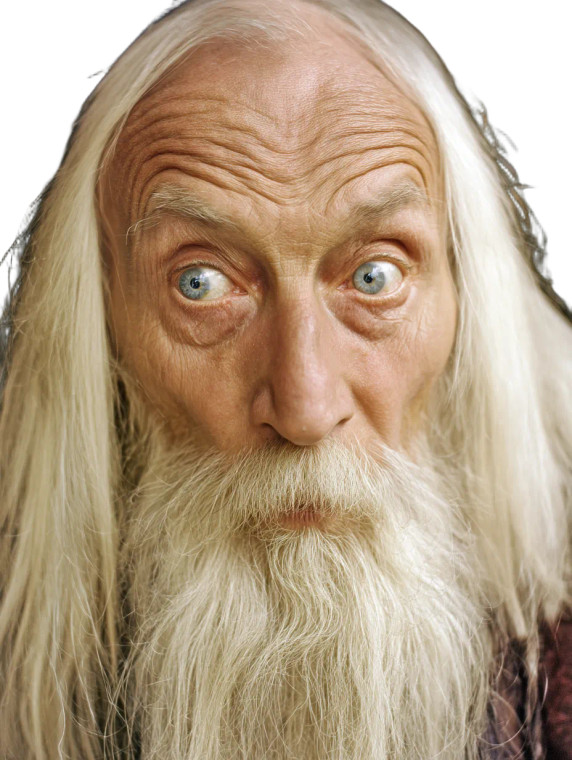 Old Man Guru Vinyl Car Decal Sticker – Waterproof & UV-Resistant 8"