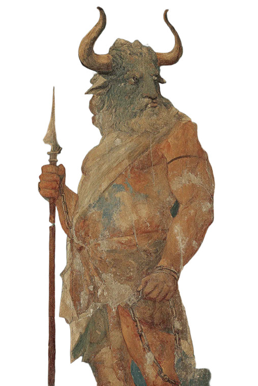 Horned God Painting Vinyl Car Decal Sticker – Waterproof & UV-Resistant 8"