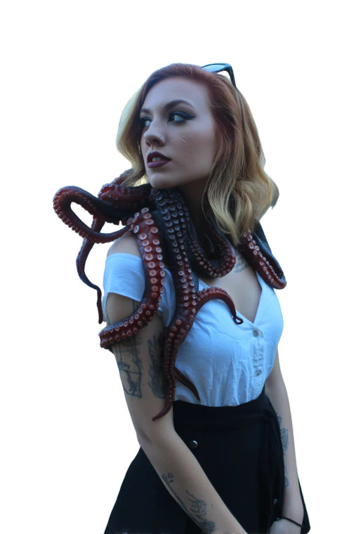 Tentacled Being Vinyl Car Decal Sticker – Waterproof & UV-Resistant 8"