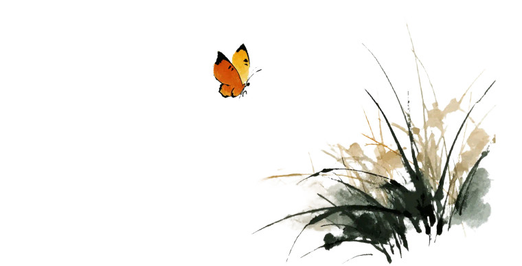 Chinese Ink Butterfly Vinyl Car Decal Sticker – Waterproof & UV-Resistant 8"