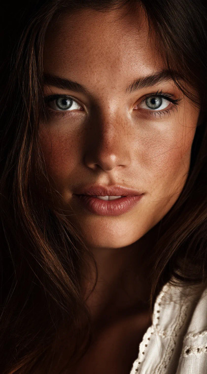 Bohemian Beauty Portrait Vinyl Car Decal Sticker – Waterproof & UV-Resistant 8"