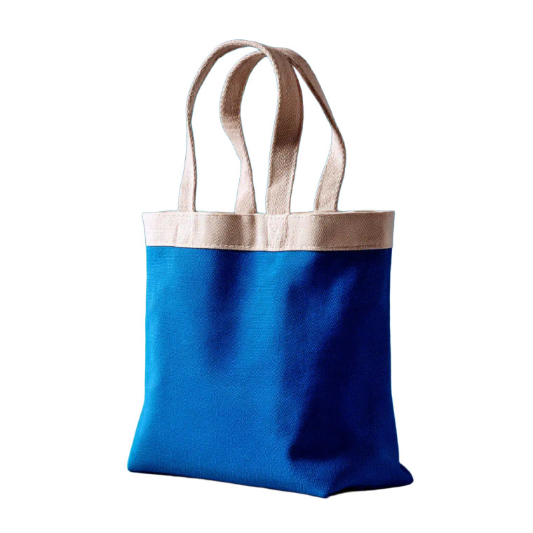 Blue Canvas Bag Vinyl Car Decal Sticker – Waterproof & UV-Resistant 8"