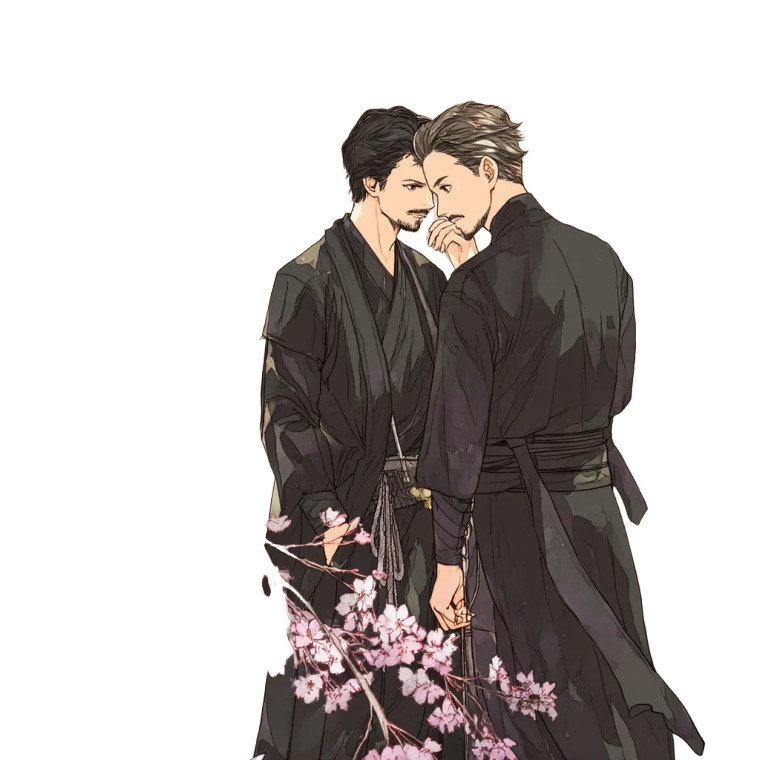 Whispering Under Cherry Blossoms Vinyl Car Decal Sticker – Waterproof & UV-Resistant 8"