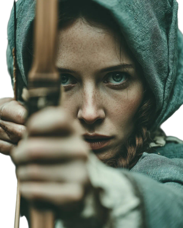 Veiled Archer Vinyl Car Decal Sticker – Waterproof & UV-Resistant 8"