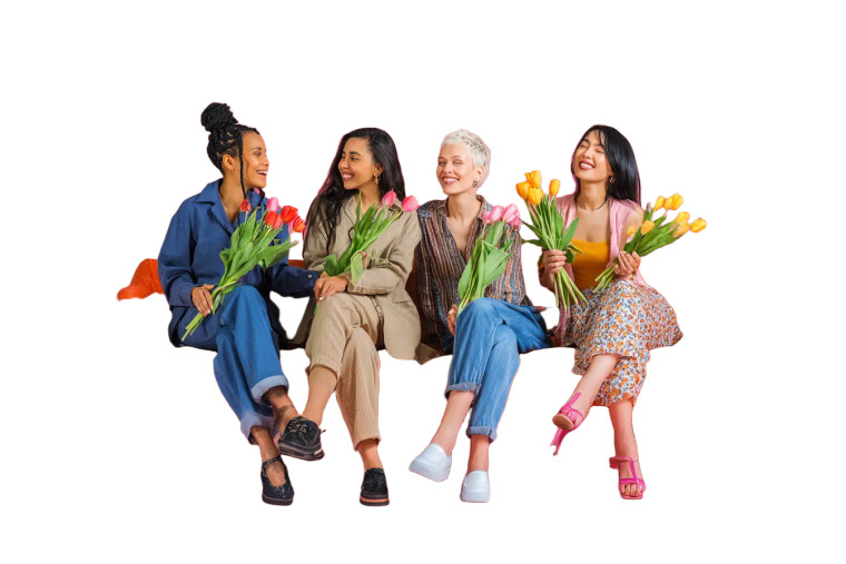 Joyful Women Celebration Vinyl Car Decal Sticker – Waterproof & UV-Resistant 8"