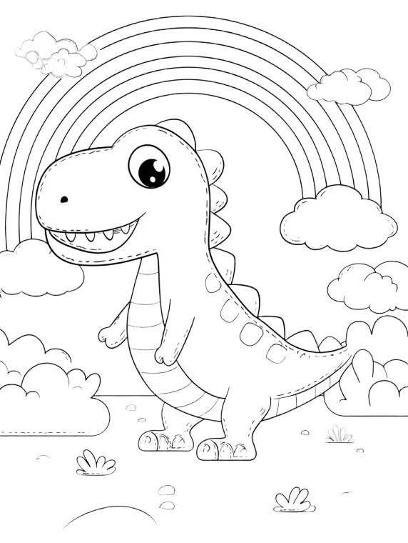 Cute Kawaii Dinosaur Vinyl Car Decal Sticker – Waterproof & UV-Resistant 8"