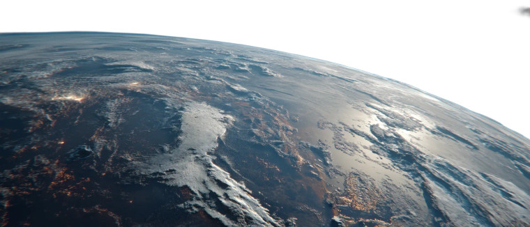 Sci-Fi Earth Close-Up Vinyl Car Decal Sticker – Waterproof & UV-Resistant 8"