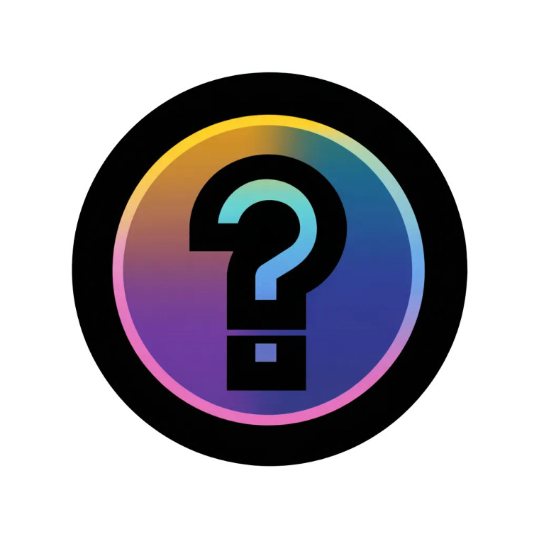 Optimistic Question Mark Vinyl Car Decal Sticker – Waterproof & UV-Resistant 8"