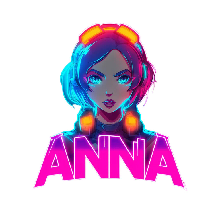 Overwatch Anna Logo Vinyl Car Decal Sticker – Waterproof & UV-Resistant 8"