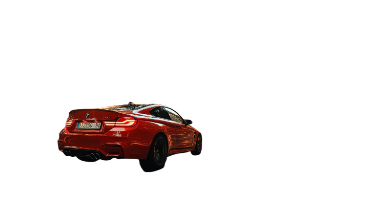 Red Sports Car Vinyl Car Decal Sticker – Waterproof & UV-Resistant 8"