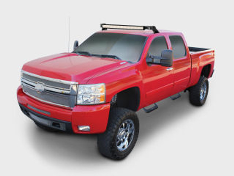 CARR Super Hoop Truck Step | Stylish & Durable | Polished Aluminum | 20" Wide | Easy Rocker Panel Install