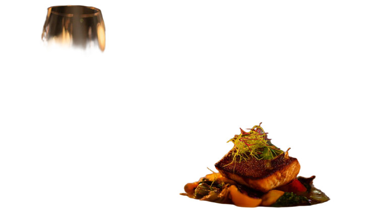 Gourmet Dish Close-Up Vinyl Car Decal Sticker – Waterproof & UV-Resistant 8"