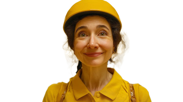 Cheerful Turkish Delivery Woman Vinyl Car Decal Sticker – Waterproof & UV-Resistant 8"
