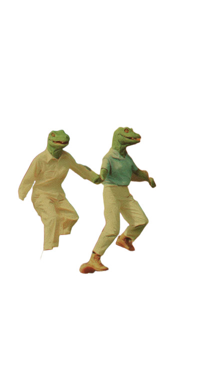 Dinosaur Mask Dance Vinyl Car Decal Sticker – Waterproof & UV-Resistant 8"