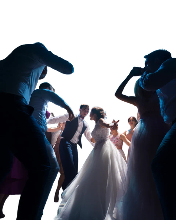 Wedding Dance Joy Vinyl Car Decal Sticker – Waterproof & UV-Resistant 8"