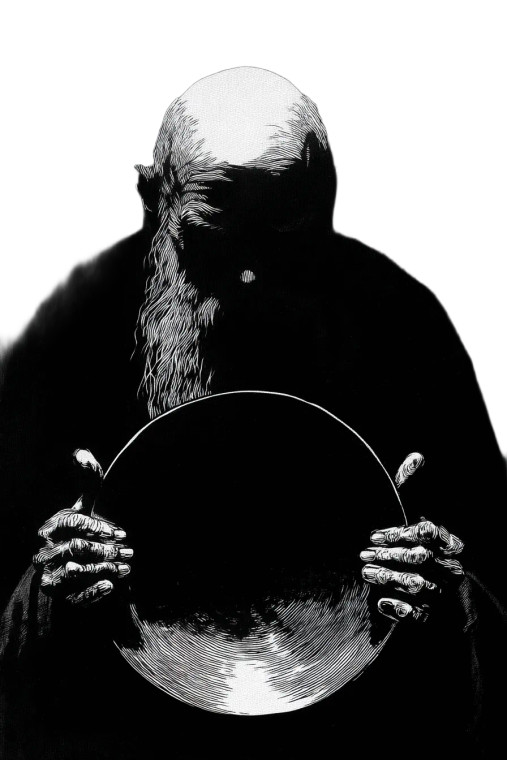 Mysterious Old Man V2 Vinyl Car Decal Sticker – Waterproof & UV-Resistant 8"