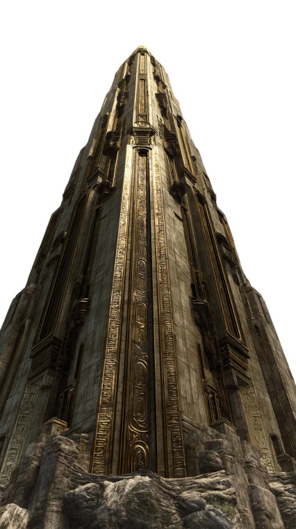 Bronze Prison Tower Vinyl Car Decal Sticker – Waterproof & UV-Resistant 8"