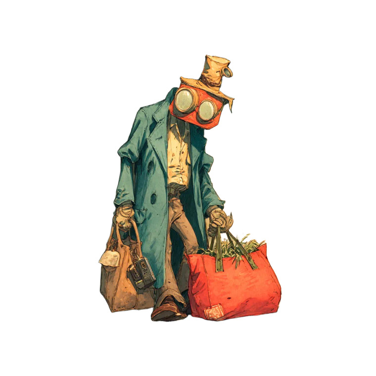 The Bag Man Vinyl Car Decal Sticker – Waterproof & UV-Resistant 8"