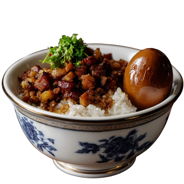 Braised Pork Rice Vinyl Car Decal Sticker – Waterproof & UV-Resistant 8"