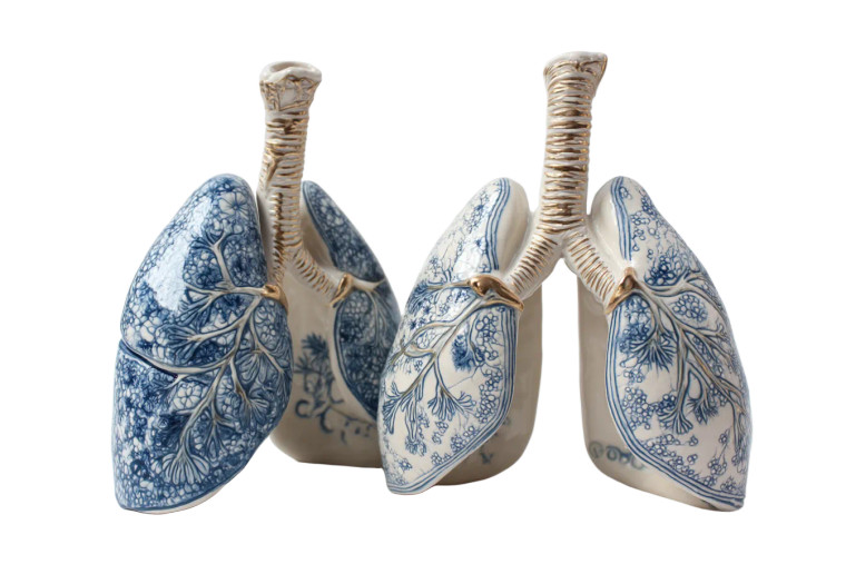 Ceramic Lungs Vinyl Car Decal Sticker – Waterproof & UV-Resistant 8"