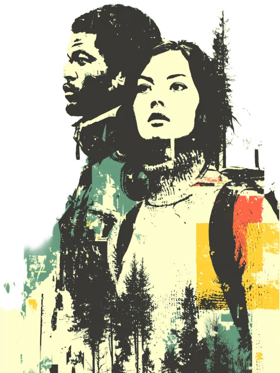 Forest Love Paused Vinyl Car Decal Sticker – Waterproof & UV-Resistant 8"