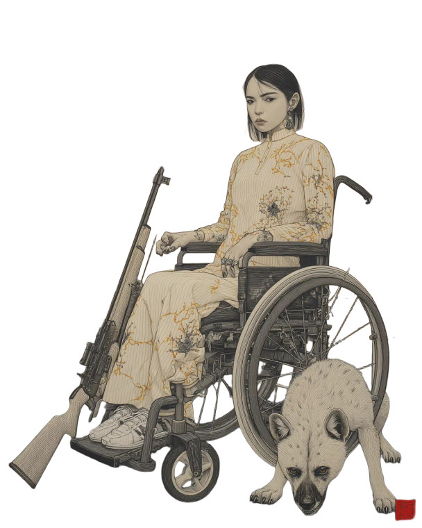 Elegant Wheelchair Warrior Vinyl Car Decal Sticker – Waterproof & UV-Resistant 8" Elegant Wheelchair Warrior Vinyl Car Decal Sticker – Waterproof & UV-Resistant 8"