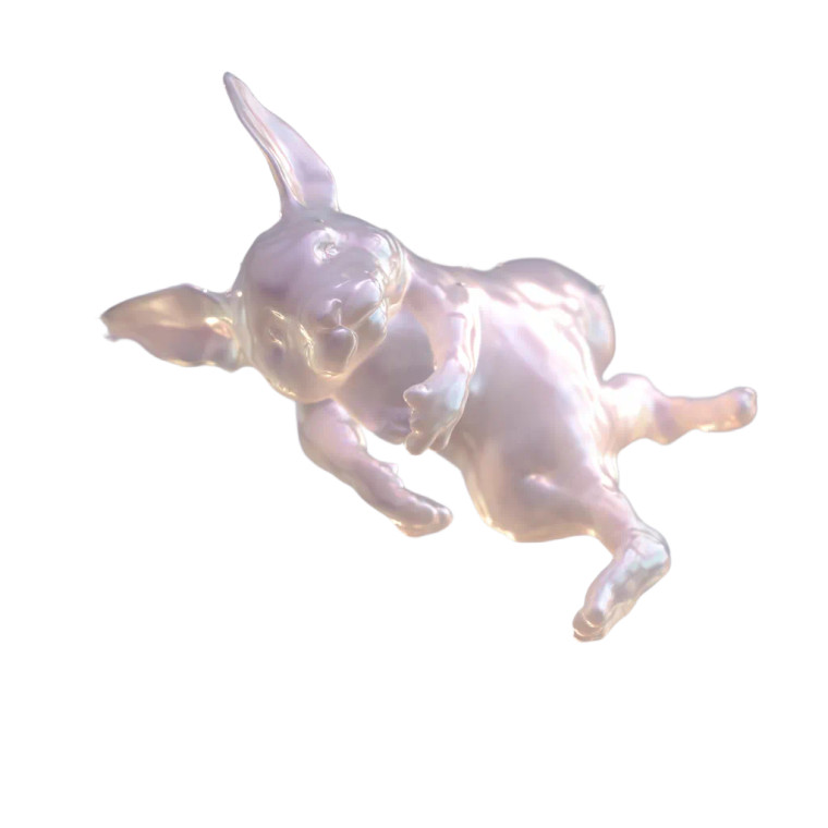 Two-Headed Rabbit Creature Vinyl Car Decal Sticker – Waterproof & UV-Resistant 8"