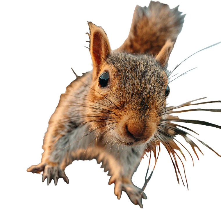 Skateboarding Squirrel Vinyl Car Decal Sticker – Waterproof & UV-Resistant 8"