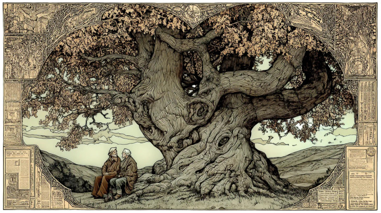 Old Philemon Oak Vinyl Car Decal Sticker – Waterproof & UV-Resistant 8"