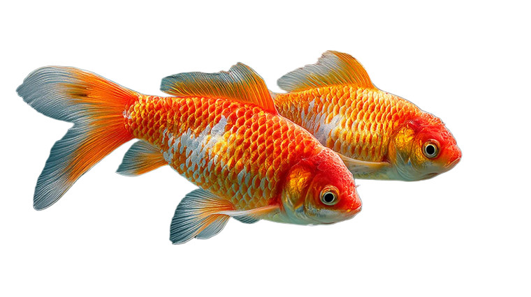 Serene Goldfish Scene Vinyl Car Decal Sticker – Waterproof & UV-Resistant 8"