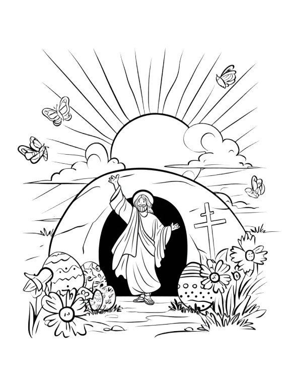 Joyful Resurrection Vinyl Car Decal Sticker – Waterproof & UV-Resistant 8"