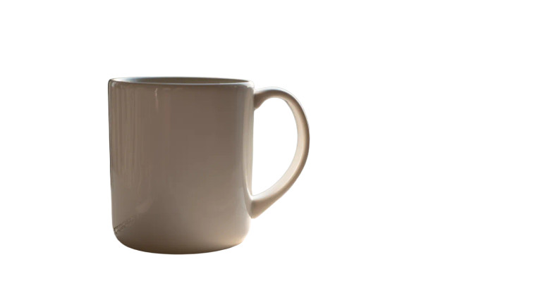 White Mug Setup Vinyl Car Decal Sticker – Waterproof & UV-Resistant 8"