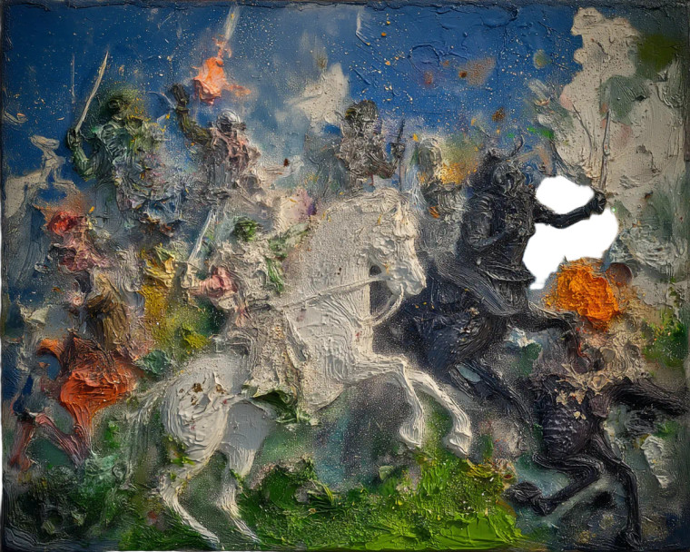 Abstract D'Artagnan Vinyl Car Decal Sticker – Waterproof & UV-Resistant 8"