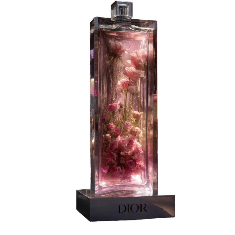 Dior Perfume Ad Vinyl Car Decal Sticker – Waterproof & UV-Resistant 8"