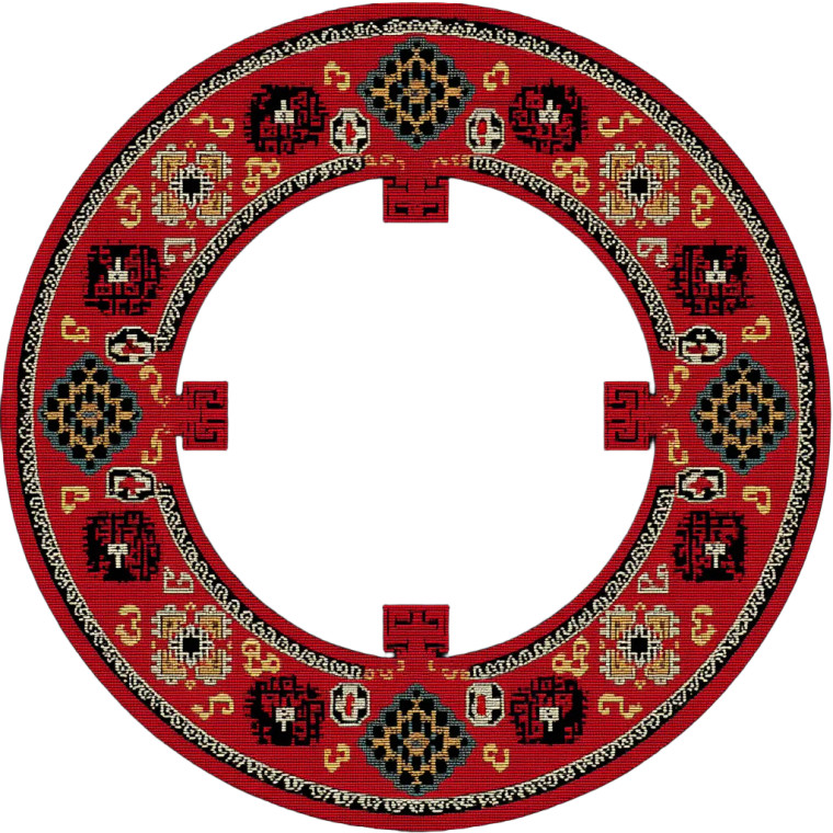 Anatolian Turkic Circle Vinyl Car Decal Sticker – Waterproof & UV-Resistant 8"