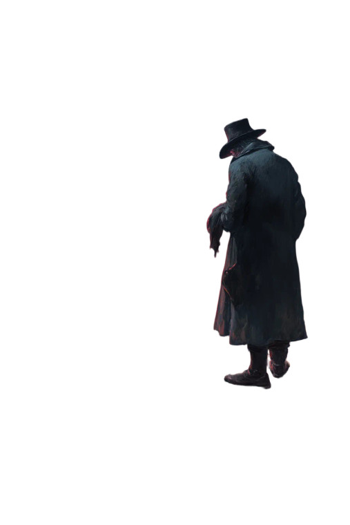 Dark Fantasy Seer Vinyl Car Decal Sticker – Waterproof & UV-Resistant 8"