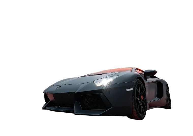 Black Lamborghini Gallardo Vinyl Car Decal Sticker – Waterproof & UV-Resistant 8"