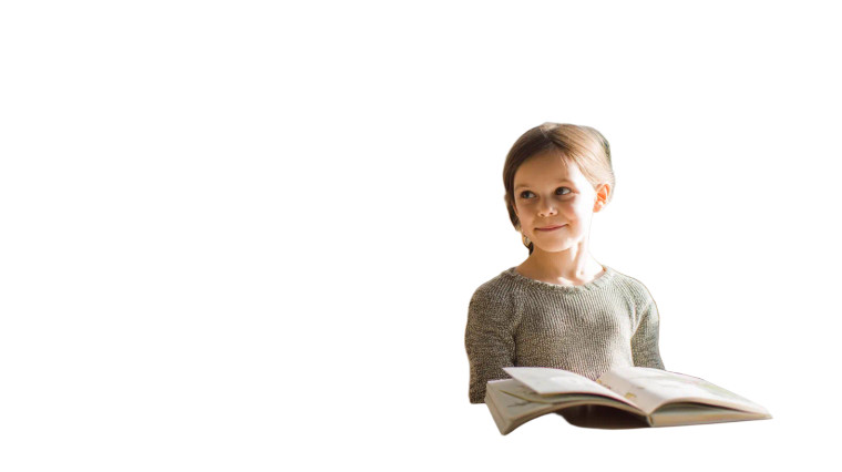 Girl Reading Book V2 Vinyl Car Decal Sticker – Waterproof & UV-Resistant 8"