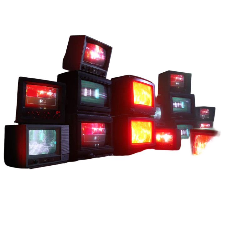 Vintage Crt Wall Vinyl Car Decal Sticker – Waterproof & UV-Resistant 8"