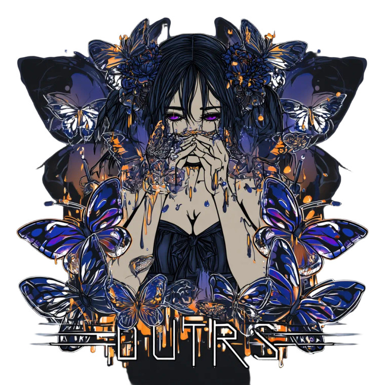 Gothic Crying Girl Vinyl Car Decal Sticker – Waterproof & UV-Resistant 8"