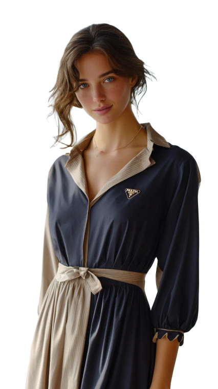 Prada-Inspired Pioneer Dress Vinyl Car Decal Sticker – Waterproof & UV-Resistant 8"